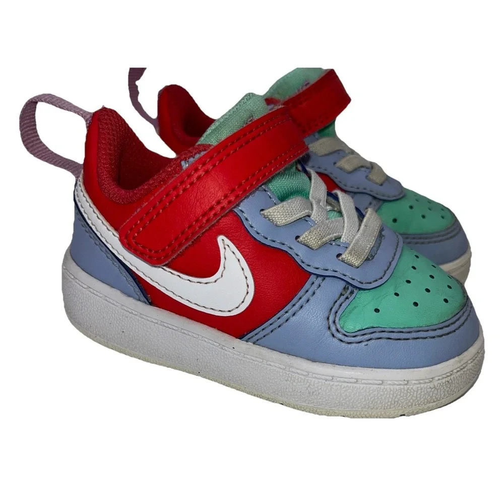 Nike Court Borough Low Recraft Shoes‎ 'Cobalt Bliss Track Red' Kids Size C5
